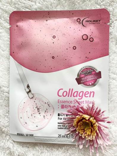 Mặt Nạ Collagen Trắng Da Dưỡng Ẩm Holikey Collagen Essence Sheet Mask 25ml Hàn Quốc