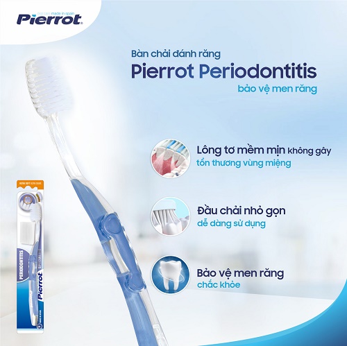 Bàn chải đánh răng Pierrot Periodontitis bảo vệ men răng 1