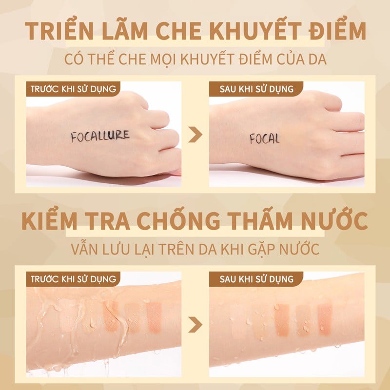  Bảng Che Khuyết Điểm 5 trong 1 FOCALLURE All In One Concealer Palette 01 | FA299 